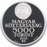 „A Rákóczi-szabadságharc 300. évfordulója” ezüst emlékpénzérme hátoldal