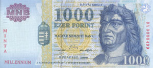 Milleniumi 1000 Forint / előoldal