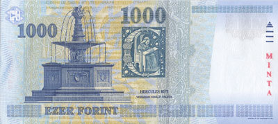 Milleniumi 1000 Forint / hátoldal