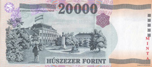 20000 Forint / hátoldal