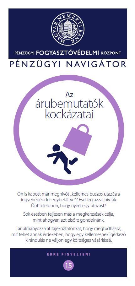 Az árubemutatók kockázatai